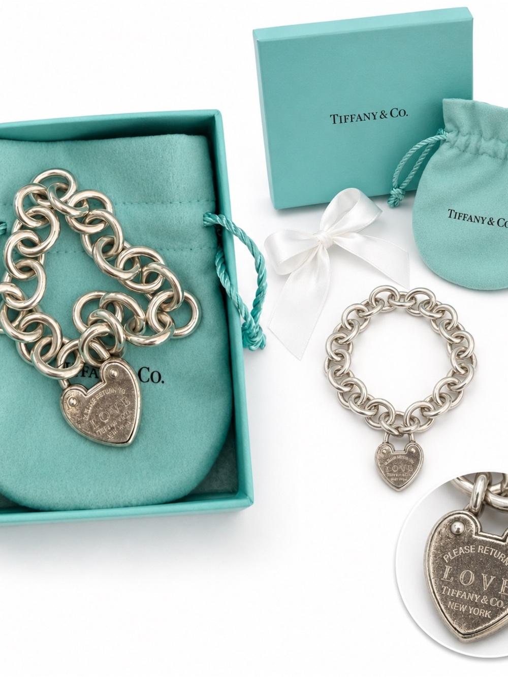 Vintage/Y2K Tiffany & Co. Return to Tiffany LOVE Heart Tag Bracelet, circa 2000s
